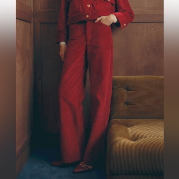 Sezane Pants - SÉZANE X ANTOINETTE POISSON  - THE WIDE LEG TROUSERS